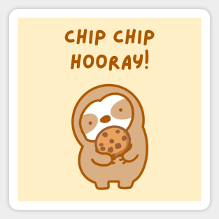 Chip Chip Hooray Chocolate Chip Cookie Sloth Magnet